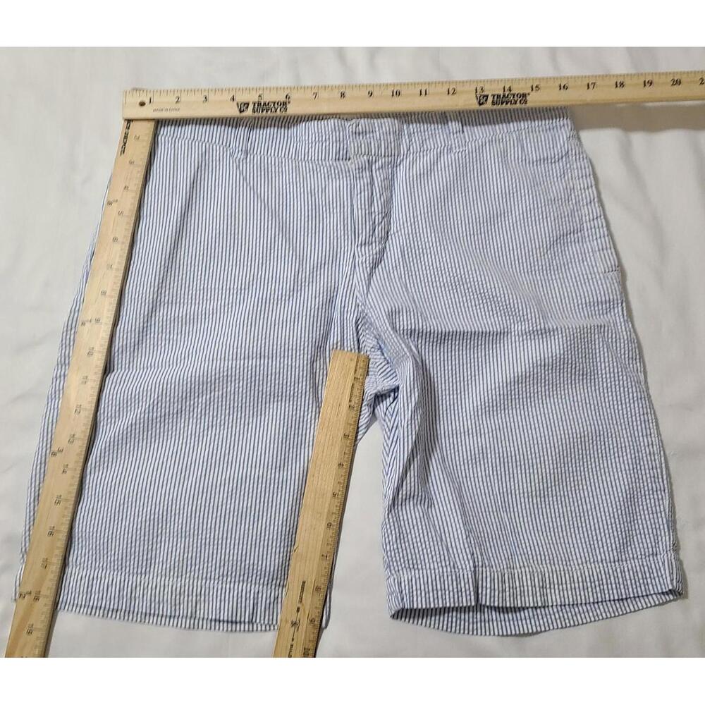 Polo Jeans Co Ralph Lauren Shorts Womens Sz 8 Medium Striped Seersucker Golf EUC - Picture 2 of 8